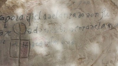 Inscriptions sur le flanc de la falaise, Don Juan de Onate, Monument national El Morro, Nouveau-Mexique, 1605 - Unbekannt Unbekannt